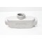 Crouse-Hinds CONDULET MARK 9 ALUMINUM TB 2IN CONDUIT OUTLET BODIES AND Box, 2PK TB69 - alternate 5